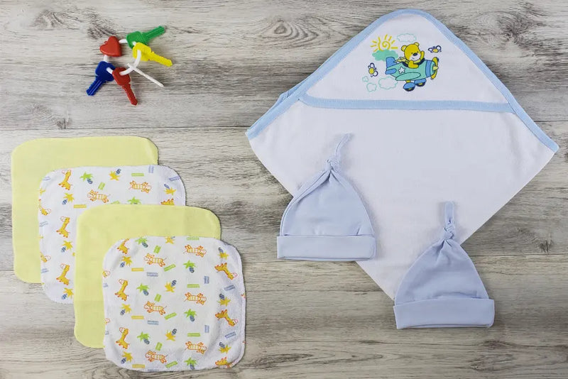 Bambini Hooded Towel, Hats and Wash Cloths Bambini