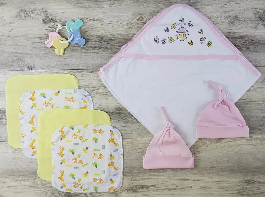 Bambini Hooded Towel, Hats and Wash Cloths Bambini