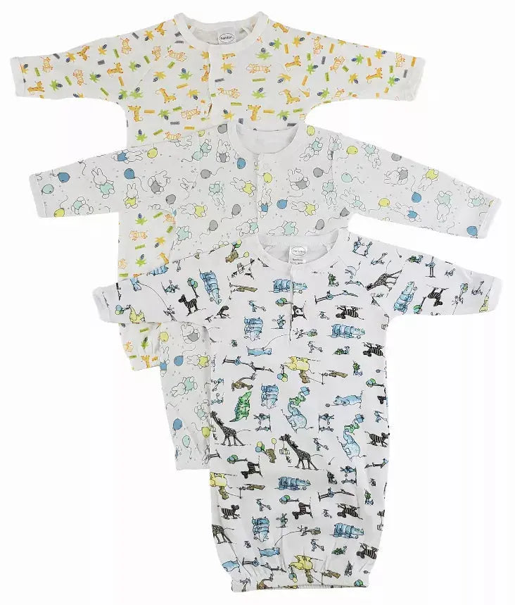 Bambini Infant Gowns - 3 Pack Bambini