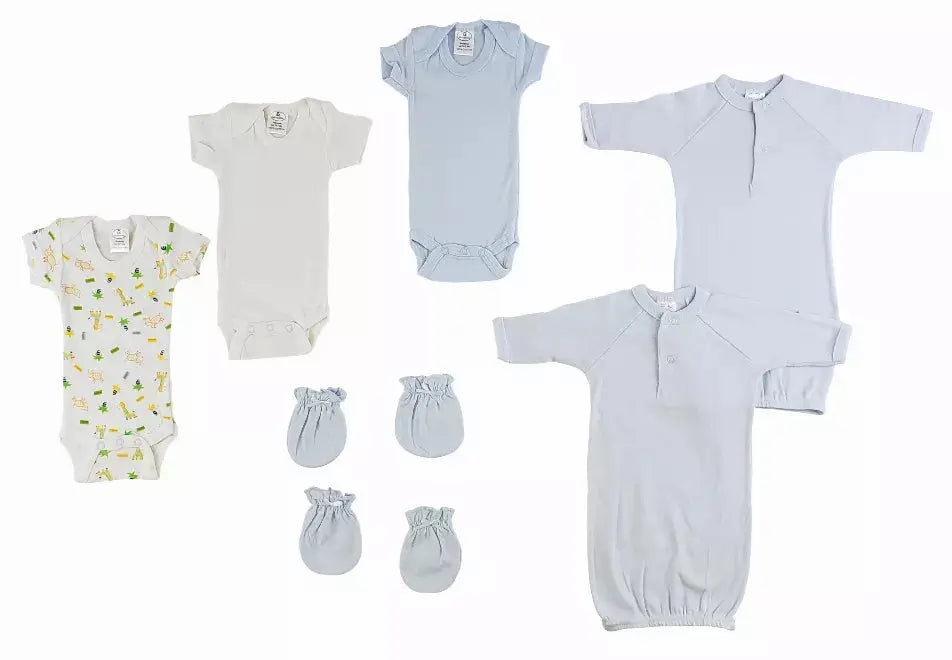 Bambini Preemie Boys Onezies, Gowns and Mittens Bambini