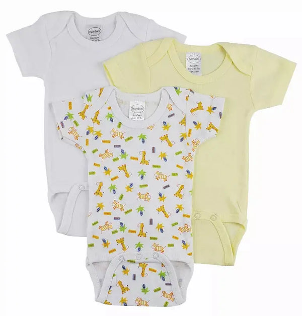 Bambini Short Sleeve One Piece 3 Pack Bambini