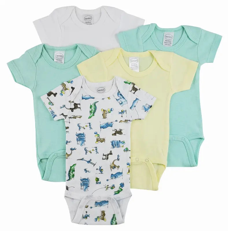 Bambini Short Sleeve One Piece 5 Pack Bambini