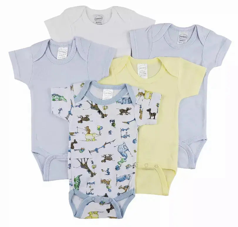 Bambini Short Sleeve One Piece 5 Pack Bambini