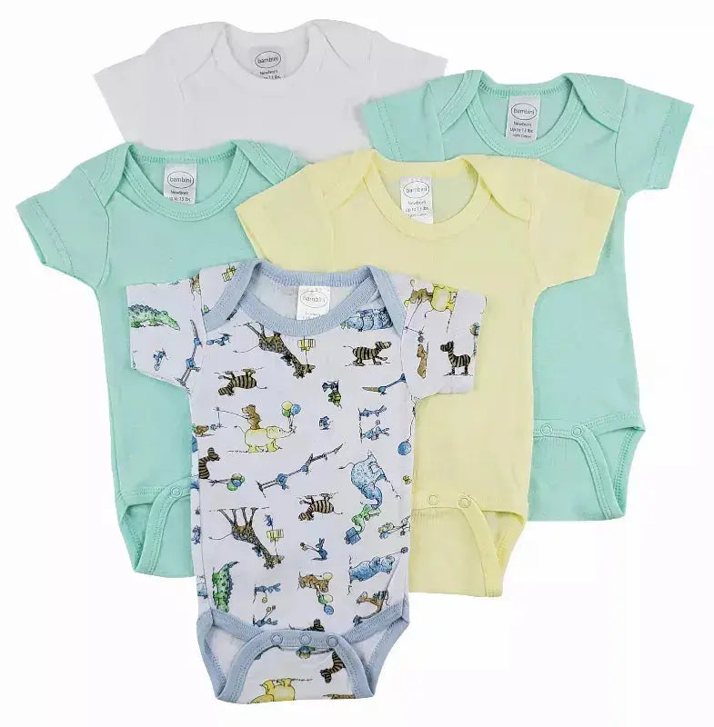 Bambini Short Sleeve One Piece 5 Pack Bambini