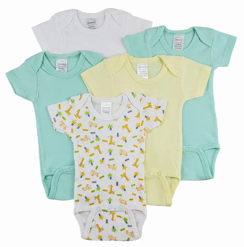Bambini Short Sleeve One Piece 5 Pack Bambini