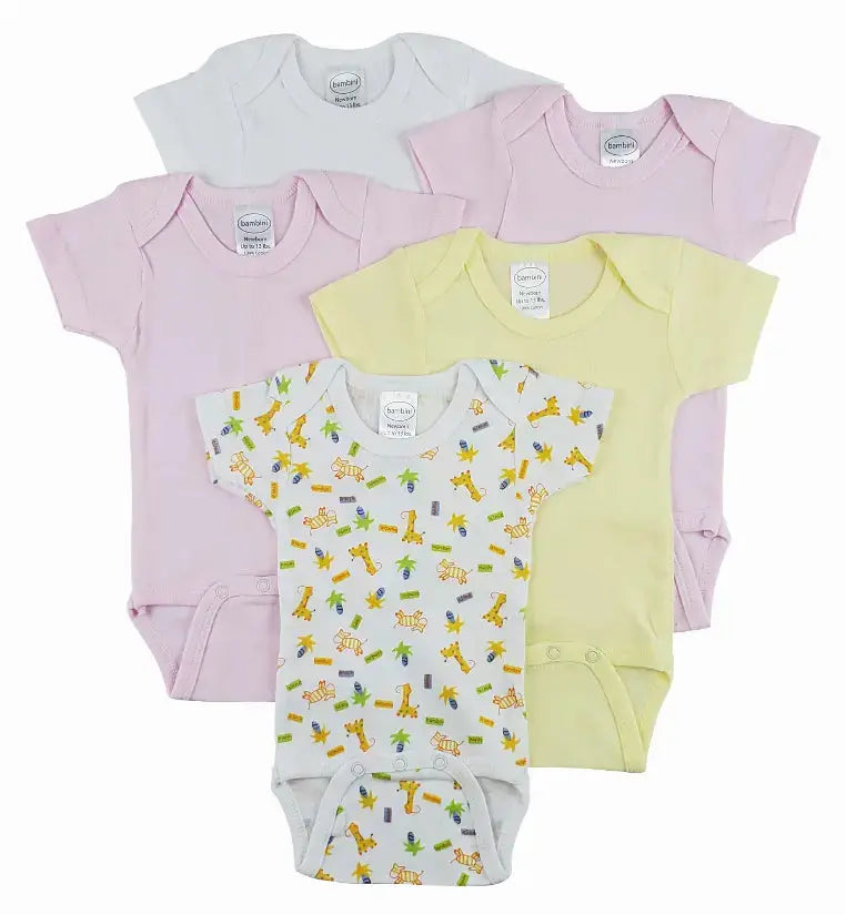Bambini Short Sleeve One Piece 5 Pack Bambini