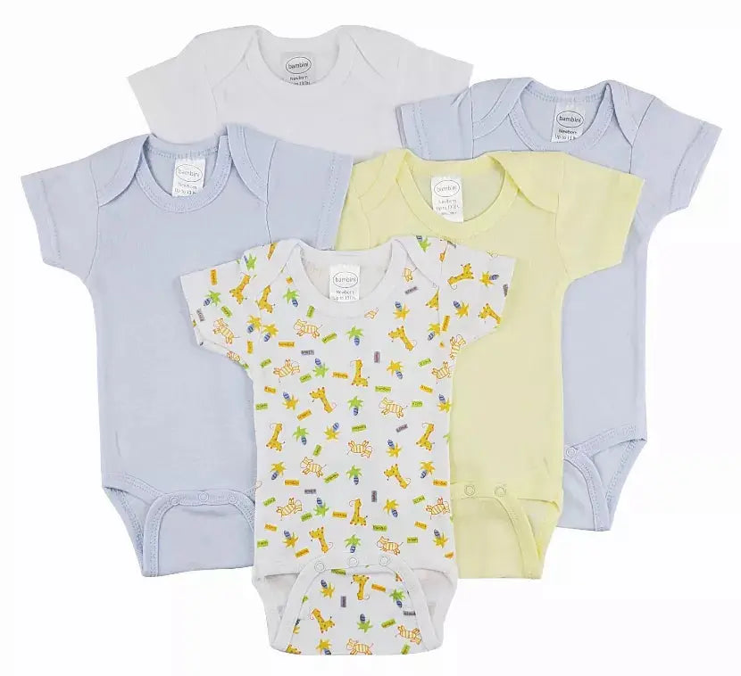 Bambini Short Sleeve One Piece 5 Pack Bambini