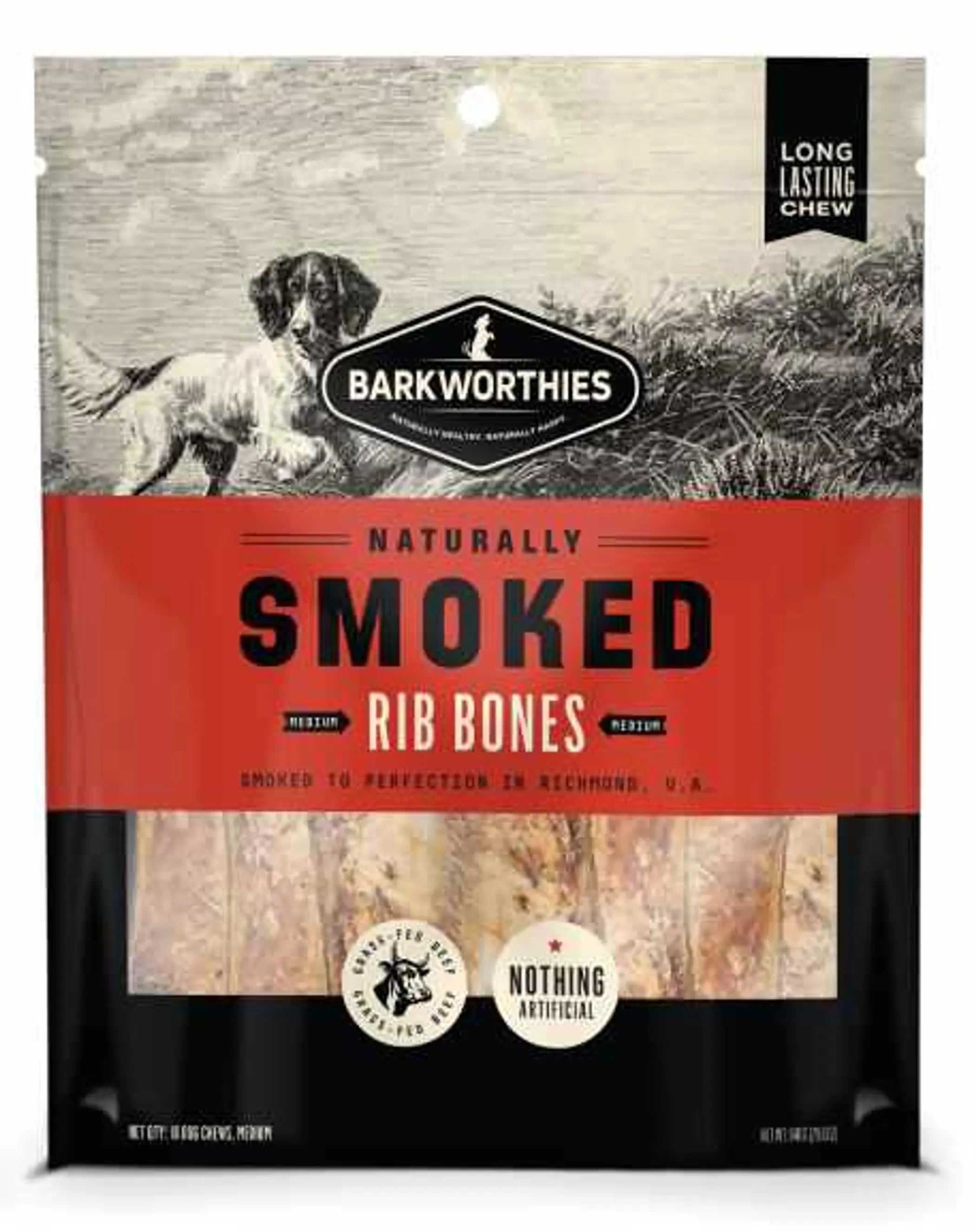 Barkworthies Smoked Rib 10pk Barkworthies