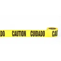 Barricade Tape, "Cuidado Caution", 3 mil MUTUAL INDUSTRIES INC.