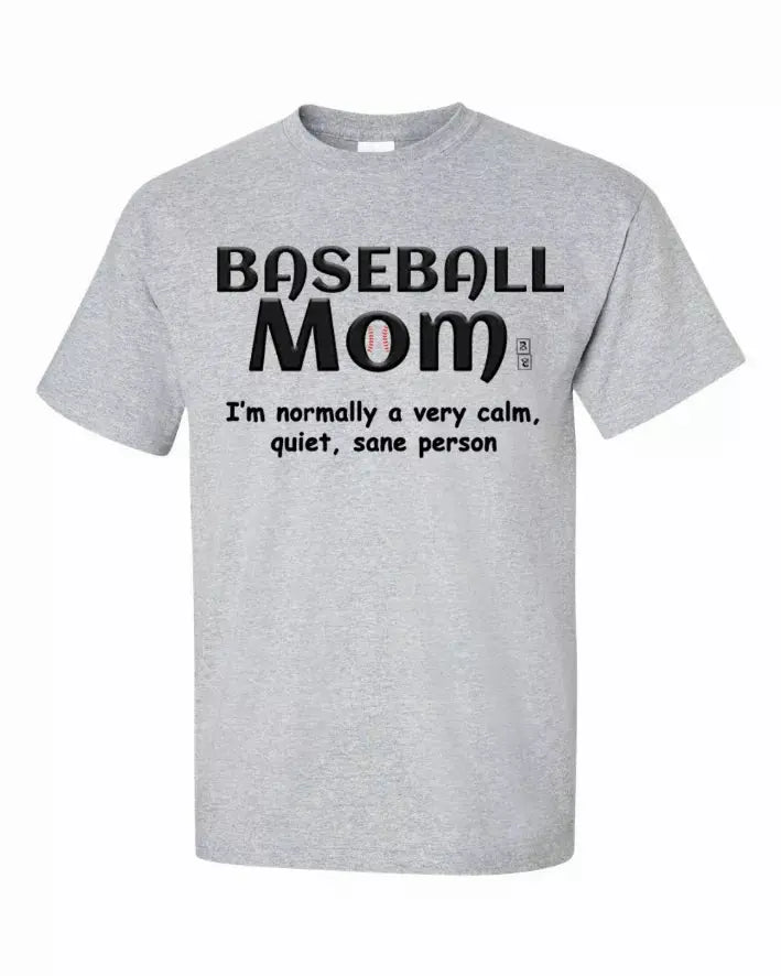 Baseball Mom T-Shirt Large Bad Baby Inc