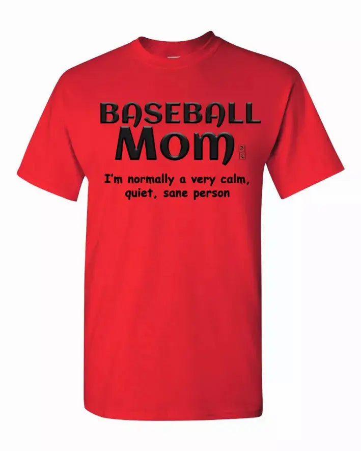 Baseball Mom T-Shirt Small Bad Baby Inc