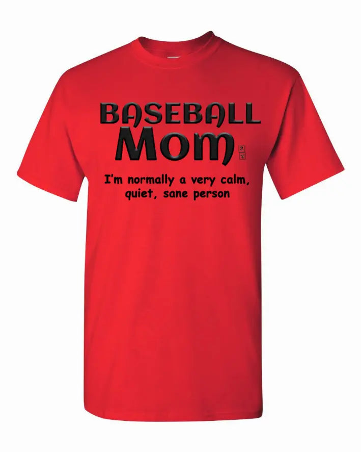 Baseball Mom T-Shirt Small Bad Baby Inc