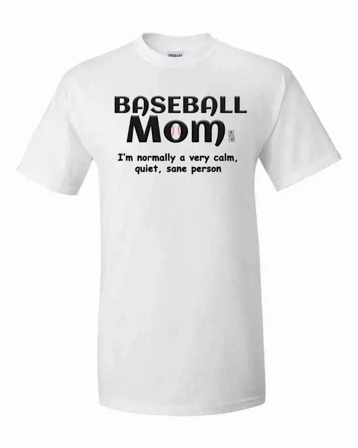 Baseball Mom T-Shirt Small Bad Baby Inc
