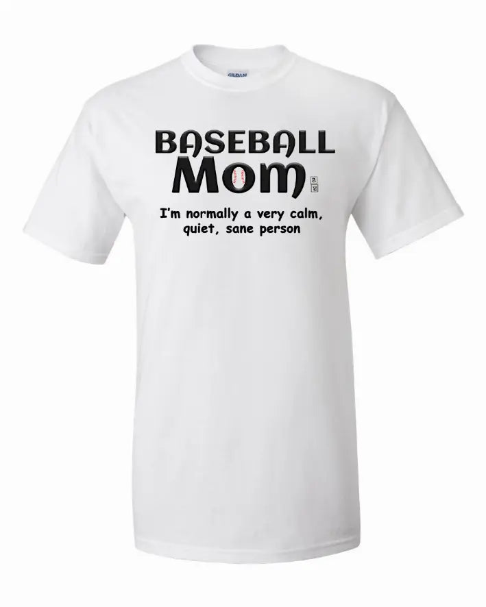 Baseball Mom T-Shirt Small Bad Baby Inc