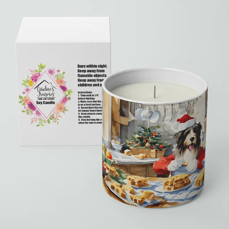 Basenji Christmas Cookies Decorative Soy Candle Caroline's Treasures