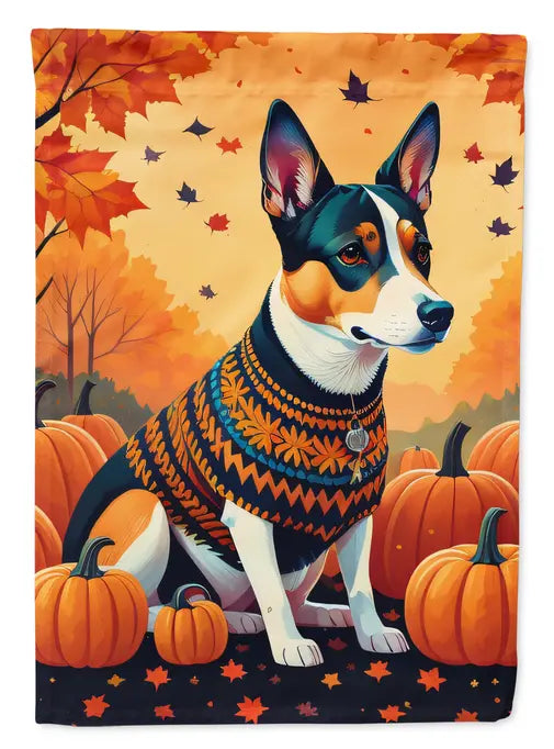 Basenji Fall House Flag Caroline's Treasures