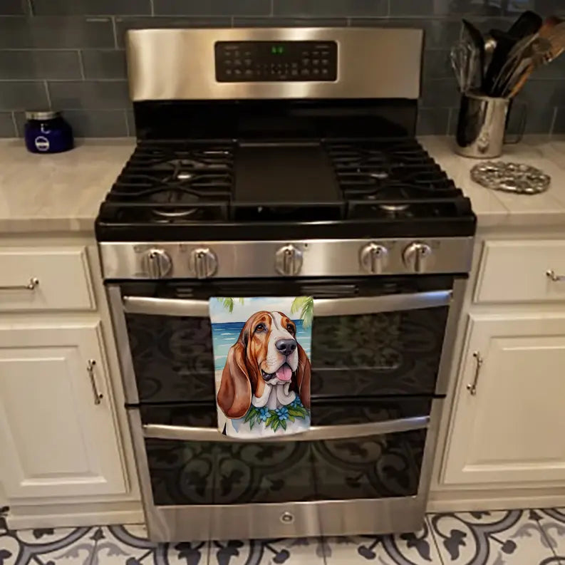 Basenji Luau Pair of Pot Holders Caroline's Treasures