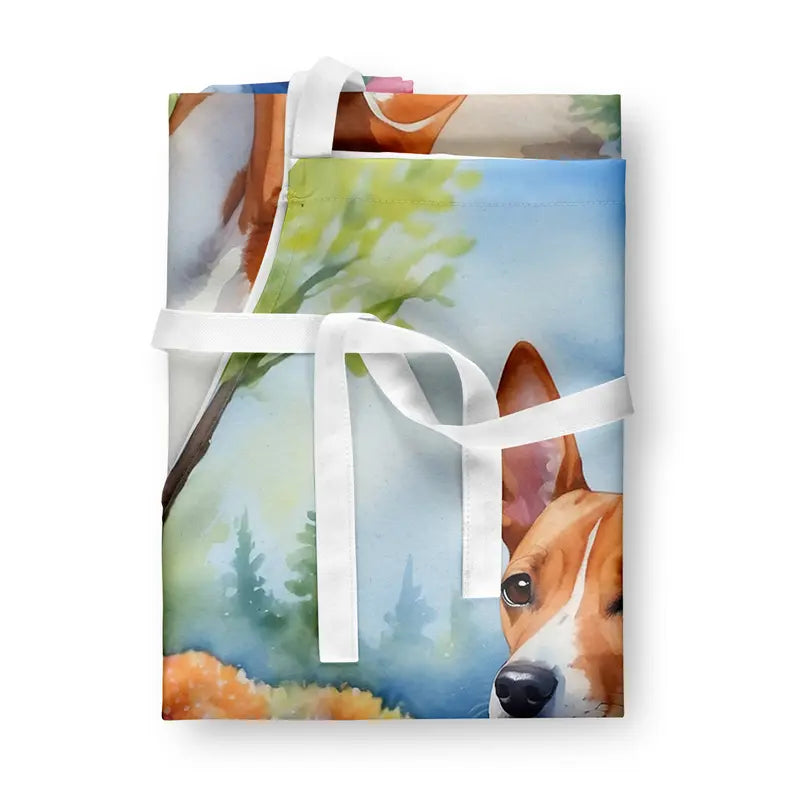 Basenji Spring Garden Apron Caroline's Treasures