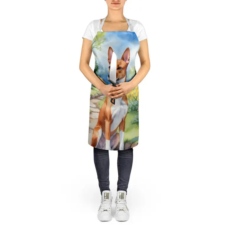 Basenji Spring Garden Apron Caroline's Treasures