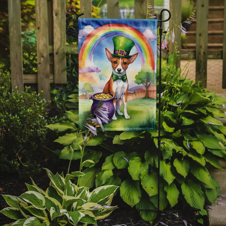 Basenji St Patrick's Day Garden Flag Caroline's Treasures