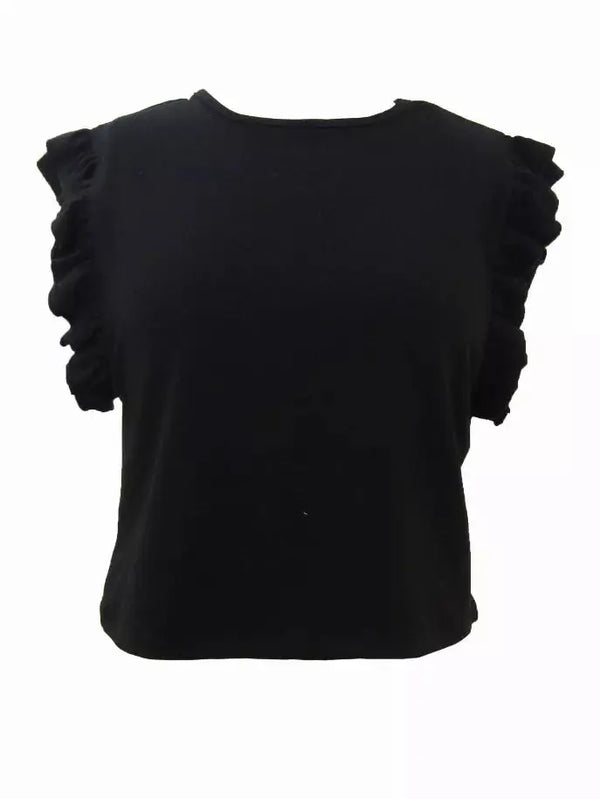 Basics Ruffle Sleeves Top Tru Luv