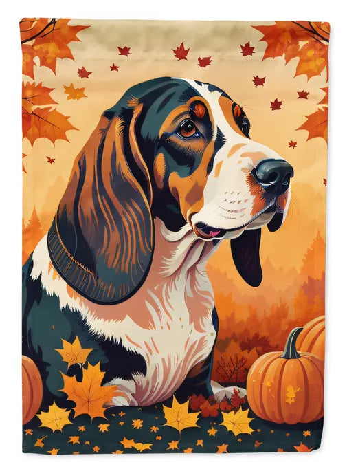 Basset Hound Fall House Flag Caroline's Treasures