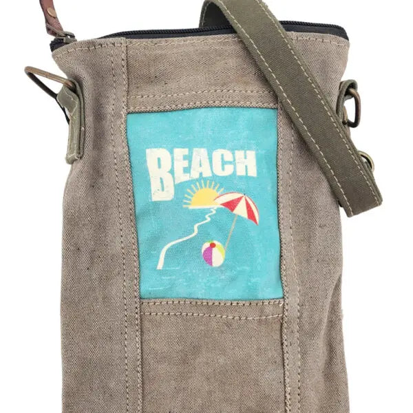 Beach Recycled Tent Small Crossbody Vintage Addiction