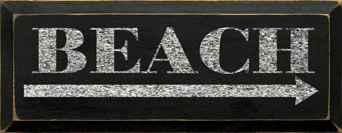 Beach Wood Sign Sawdust City
