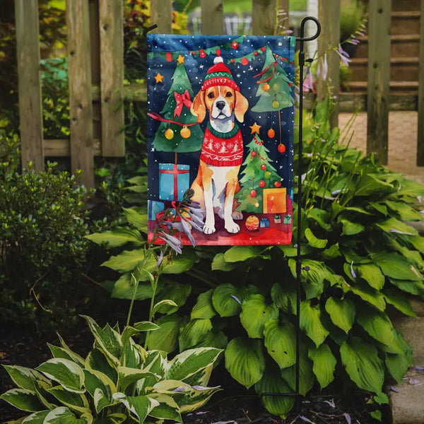 Beagle Christmas Garden Flag Caroline's Treasures