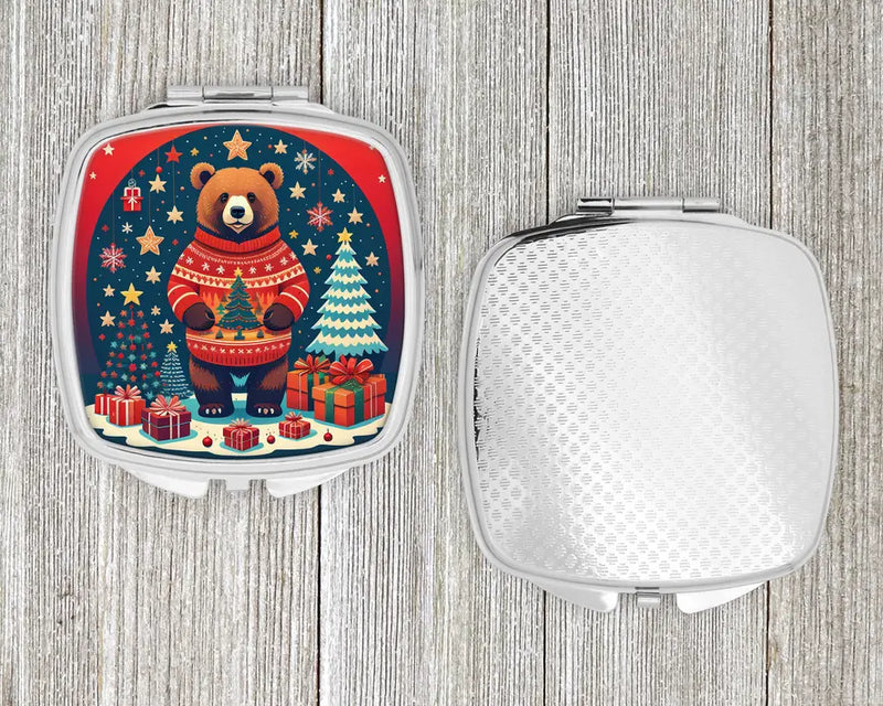 Bear Christmas Compact Mirror Caroline's Treasures