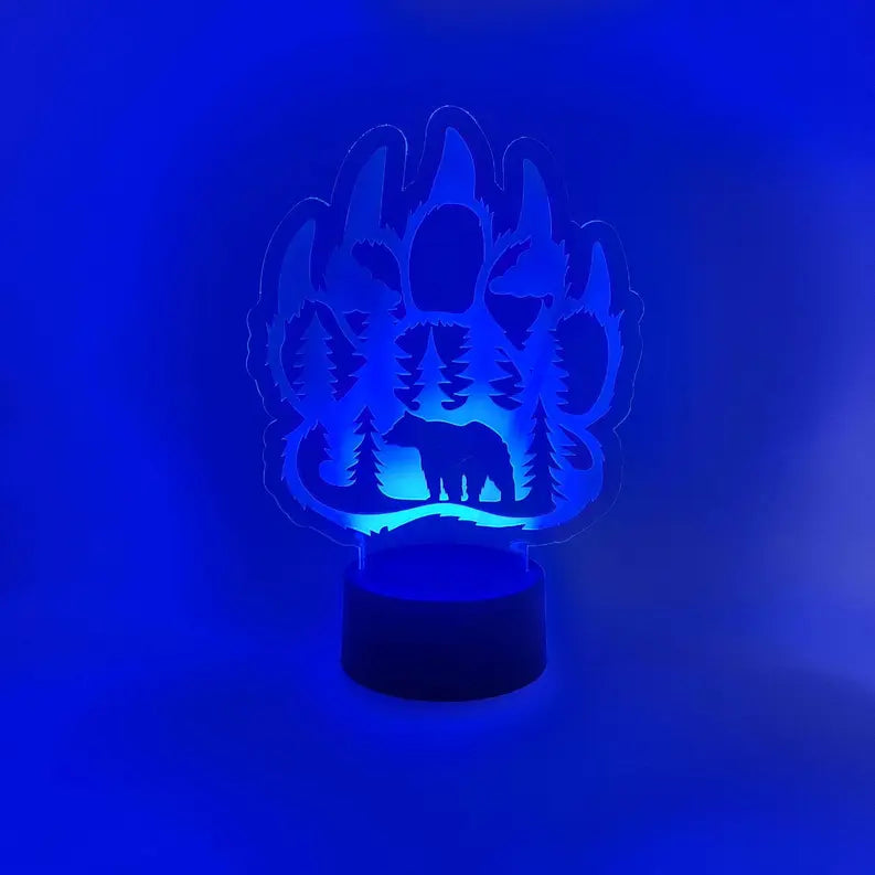 Bear Paw LED Light | Mountain Lodge Bear Claw Lamp | Nature The 308 Collective