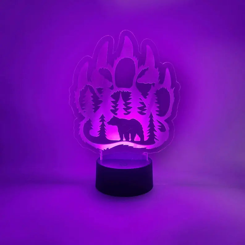 Bear Paw LED Light | Mountain Lodge Bear Claw Lamp | Nature The 308 Collective