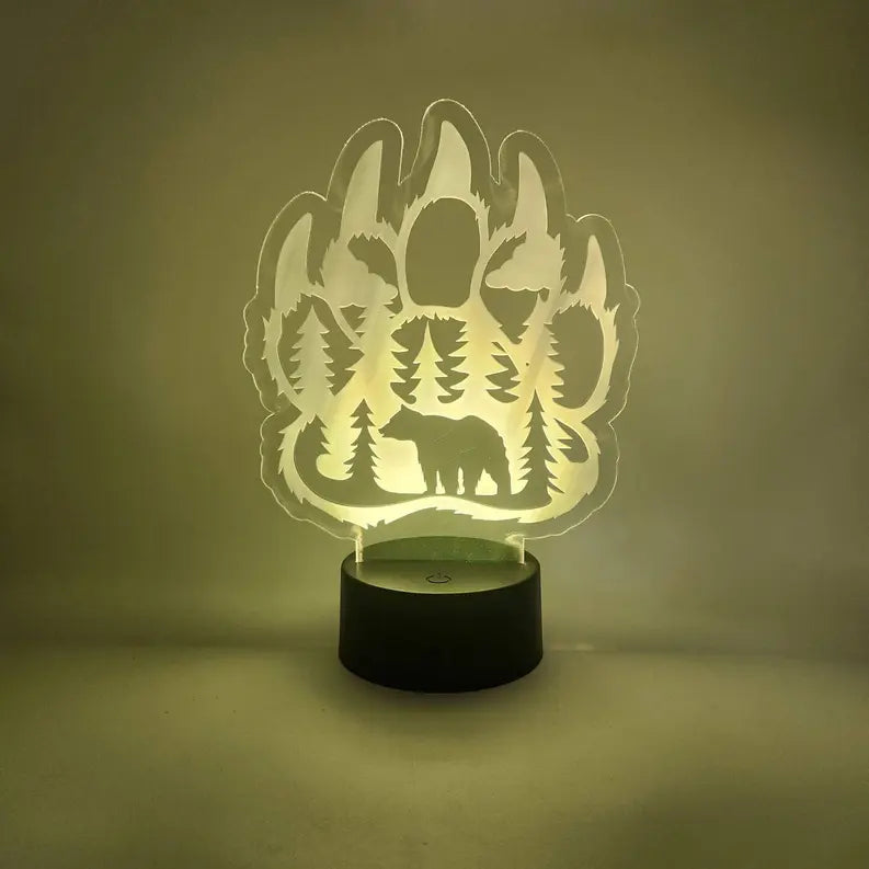 Bear Paw LED Light | Mountain Lodge Bear Claw Lamp | Nature The 308 Collective