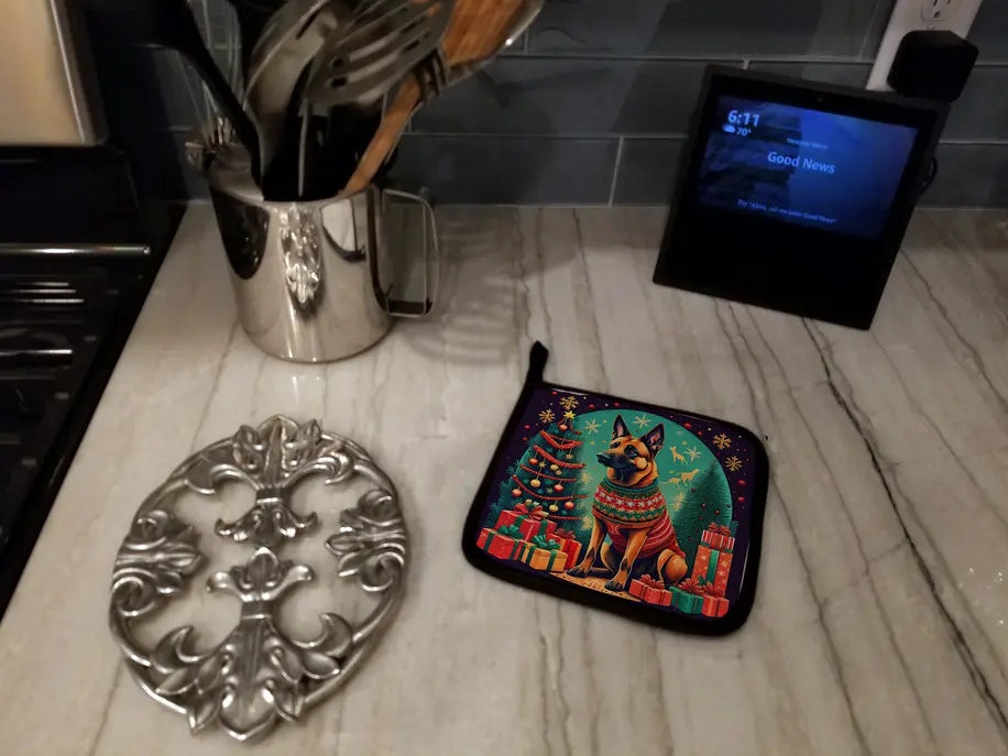 Bearded Collie Christmas Foam Coasters Caroline's Treasures