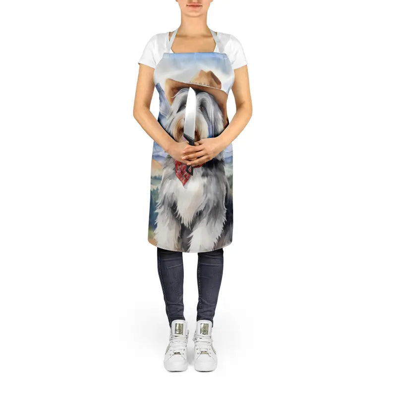 Bearded Collie Cowboy Welcome Apron Caroline's Treasures