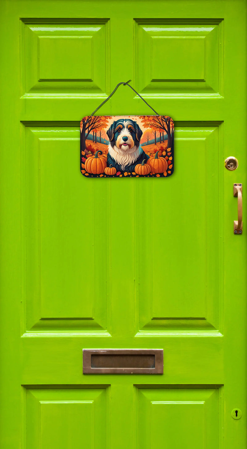 Bearded Collie Fall Wall or Door Hanging Prints Caroline's Treasures