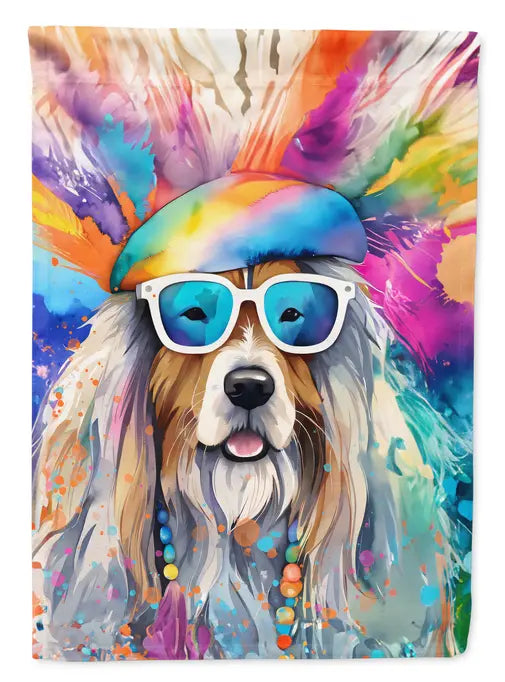 Bearded Collie Hippie Dawg Garden Flag Caroline's Treasures