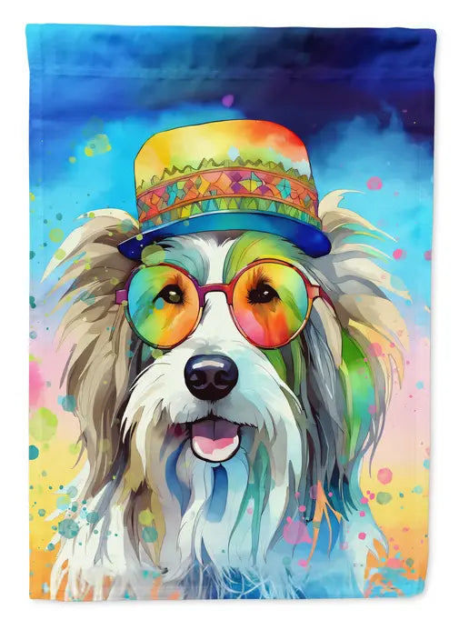 Bearded Collie Hippie Dawg Garden Flag Caroline's Treasures