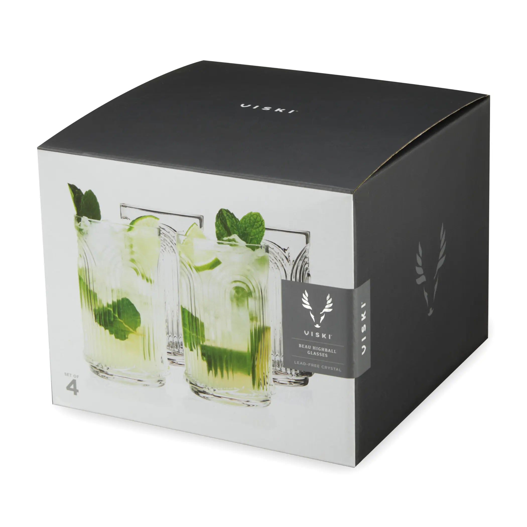 Beau Highball Glasses by Viski (set of 4) Viski