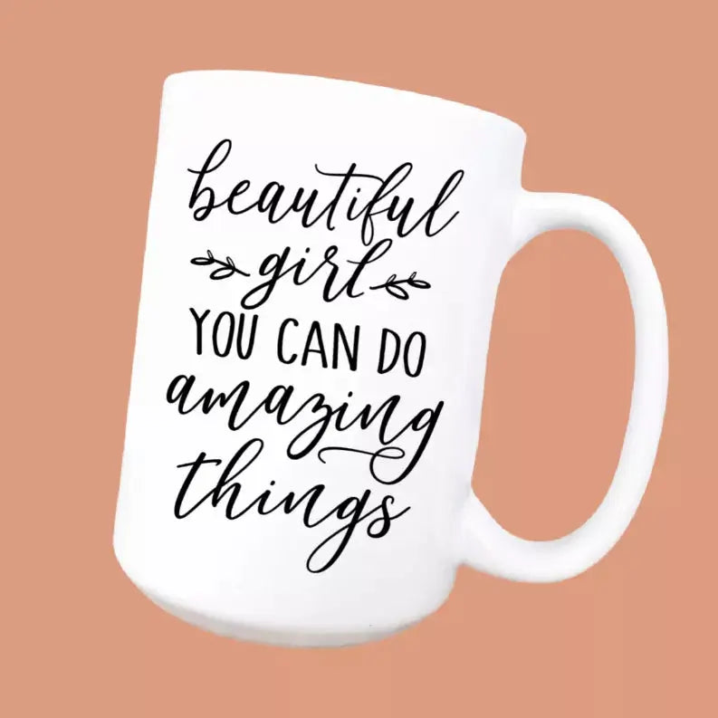 Beautiful girl ceramic coffee mug Mug & Mini