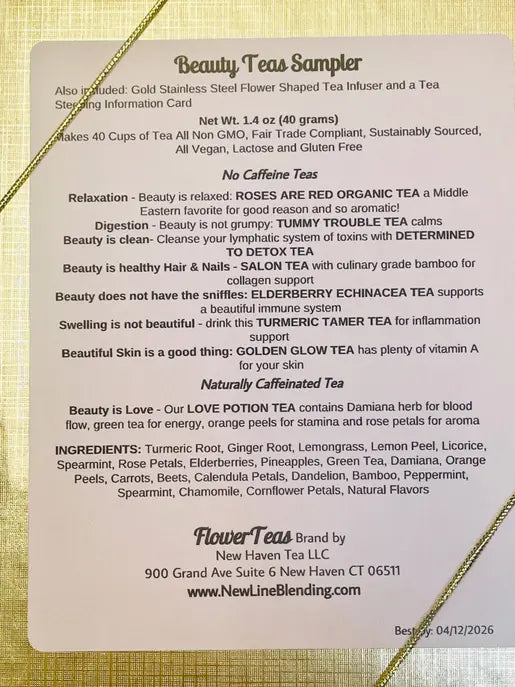 Beauty Teas Sampler Gift New Line Blending