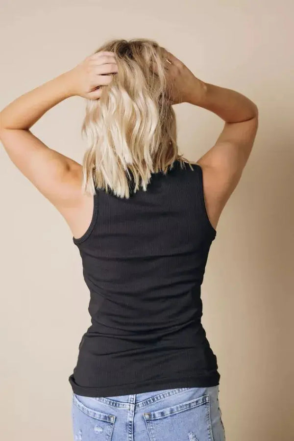 Beckham Ribbed Knit Tank Stay Warm in Style