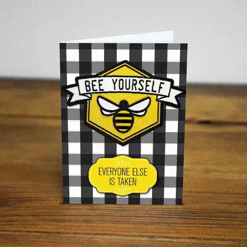 Bee Yourself Iron-on Patch Lifebeats Gifts