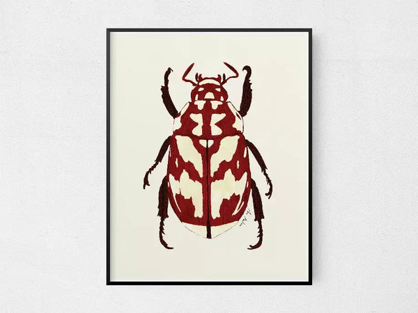 Beetle Red The Crafted Prints