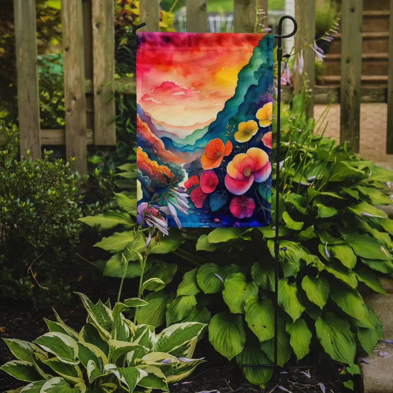 Begonias in Color Garden Flag Caroline's Treasures