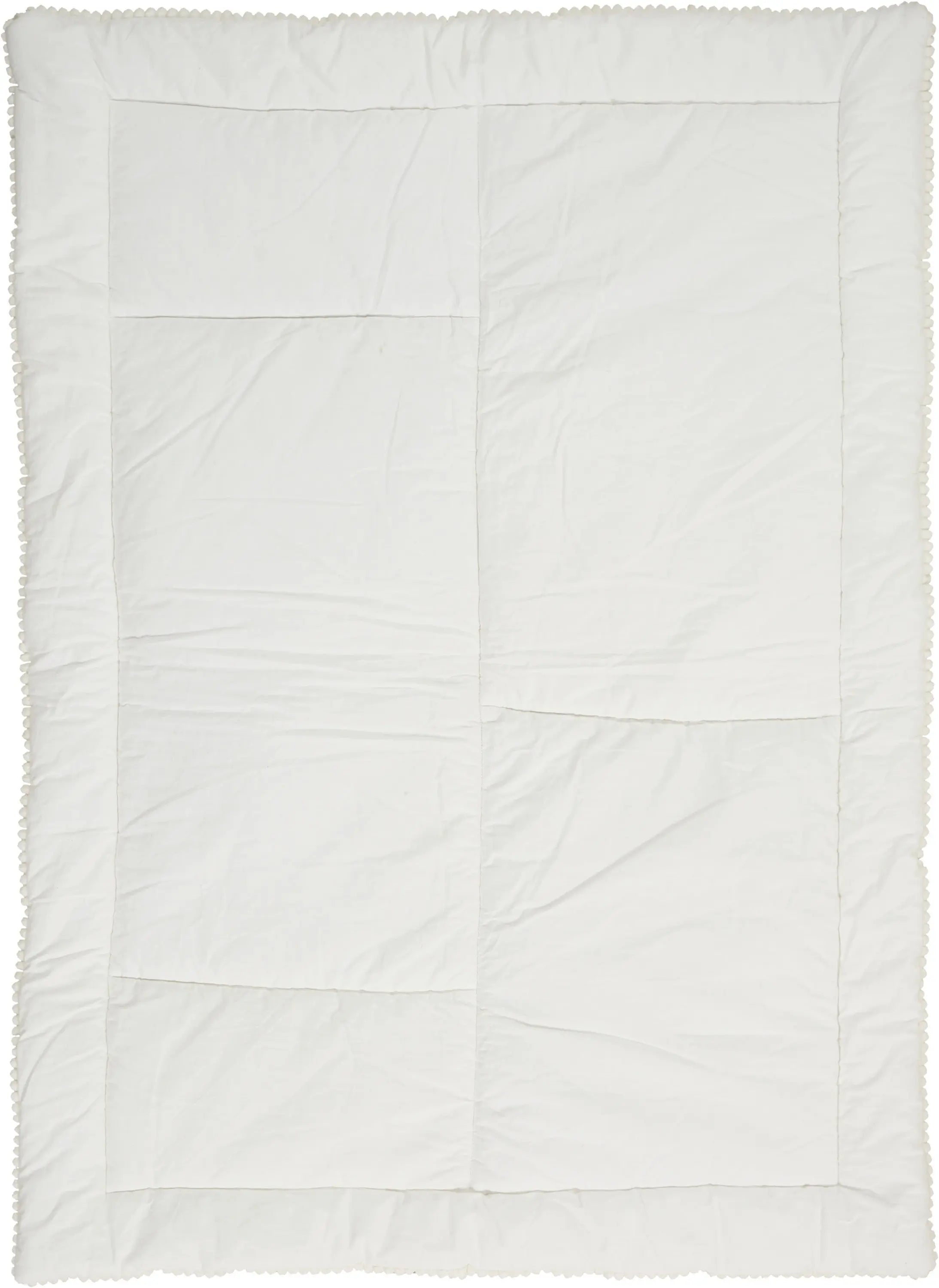 Beige Green And White Polyester Quilt Homeroots Bed & Bath