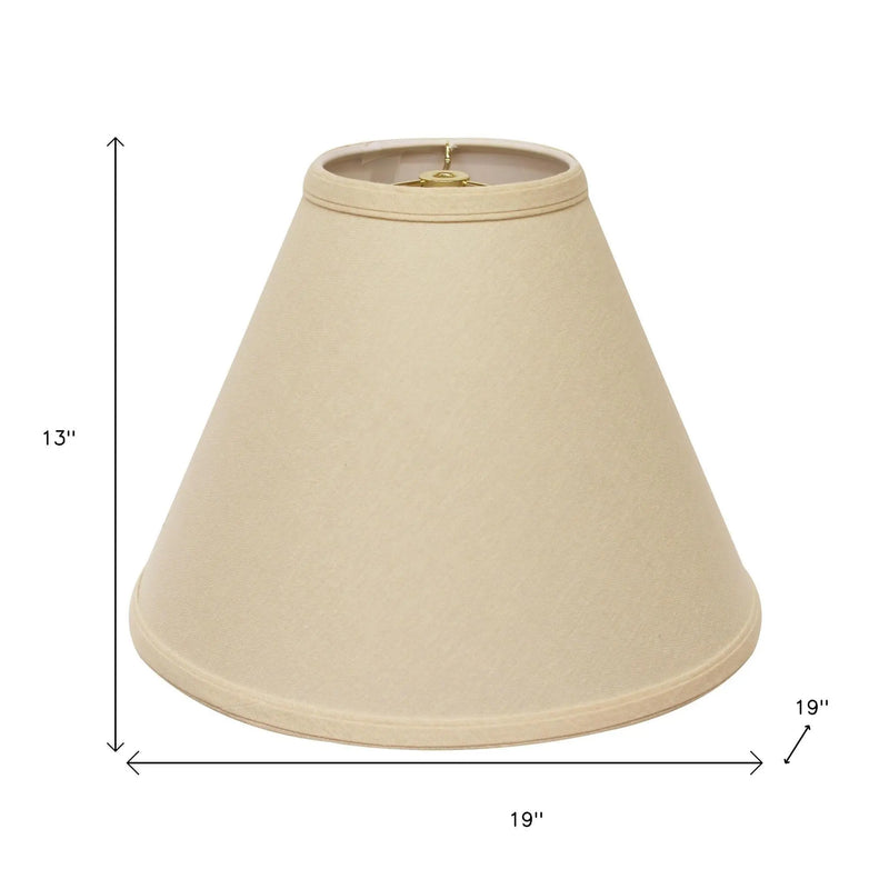 Beige Linen Cone Lamp Shade Homeroots Lighting