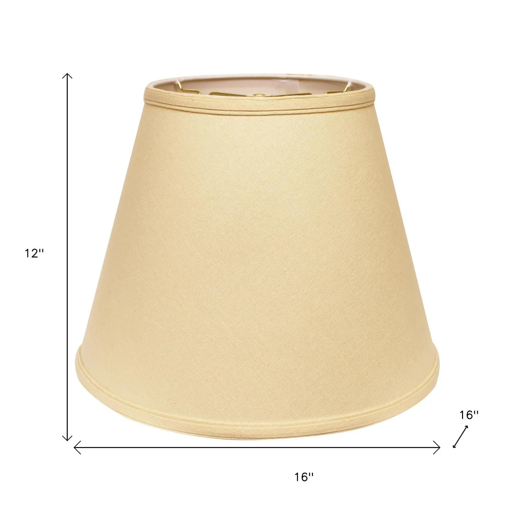Beige Linen Empire Lamp Shade Homeroots Lighting