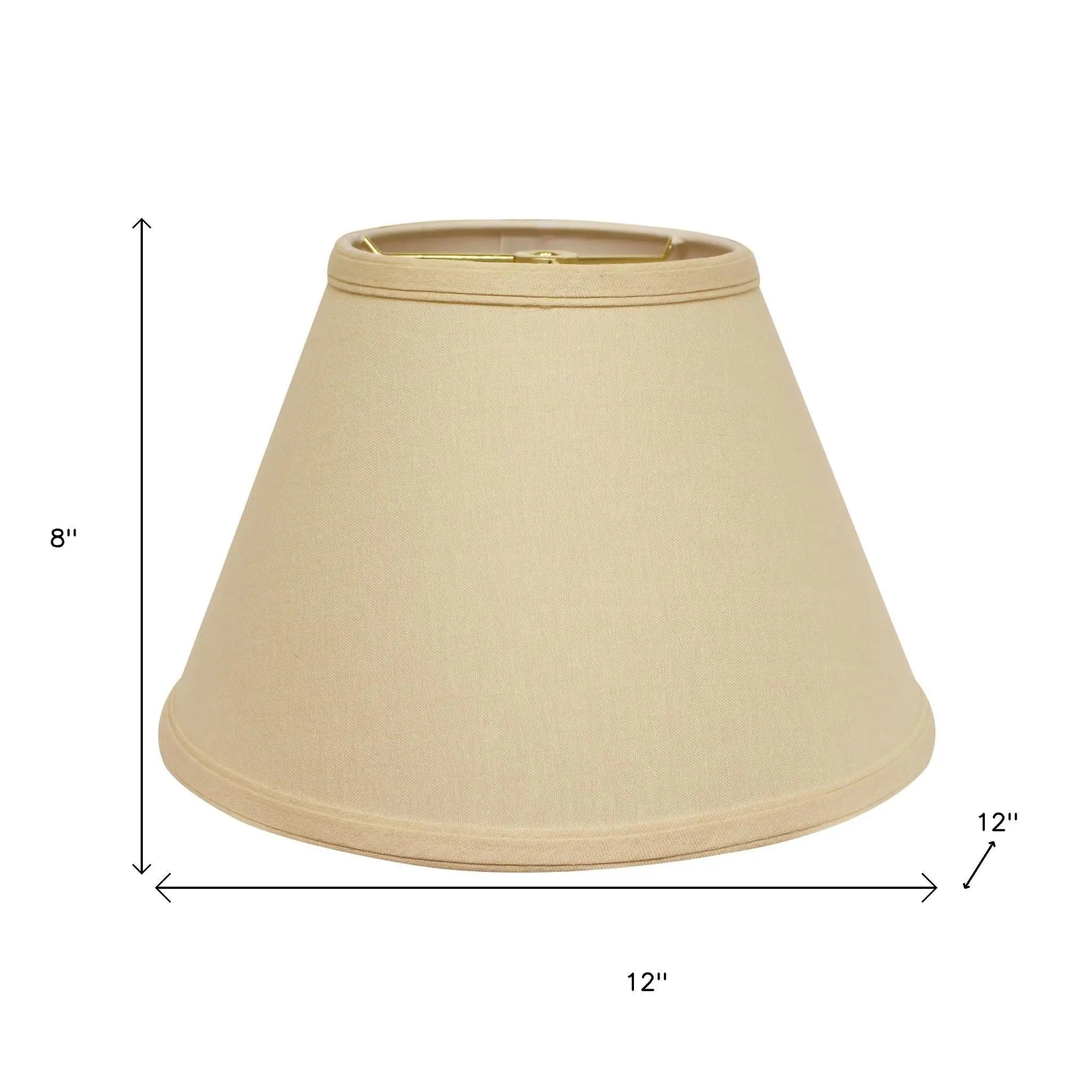 Beige Linen Empire Lamp Shade Homeroots Lighting