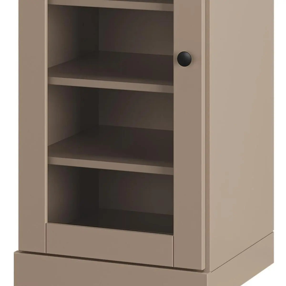 Beige Ten Pair Solid WoodShoe Storage Cabinet Homeroots Organization
